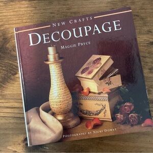 New Crafts Decoupage by Maggie Pryce - Brown and Cream DIY book